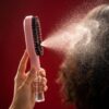 Cascadhe · spray-action-mist Cascadhe en action, brume fine projetee par le spray integre
